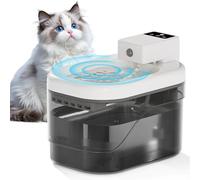 2L Cat Water Fountain for Drinking, 2500mah Wireless Cat Water Fountain, Motion-Sensor Silent Cats Water Fountain, Battery Operated Drinking, Quadruple Deep Filtration, Comprising 10 Filter Cartridges