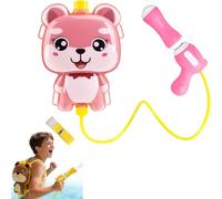 2L Children's Backpack Water Gun, Large Capacity Outdoor Water Blaster with Shoulder Straps, Easy Pump Action Summer Toy for Boys and Girls, Garden, Beach and Pool Party Water Fight Gift (D)