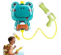 2L Children's Backpack Water Gun, Large Capacity Outdoor Water Blaster with Shoulder Straps, Easy Pump Action Summer Toy for Boys and Girls, Garden, Beach and Pool Party Water Fight Gift (A)