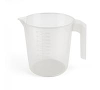 2L Clear Plastic Measuring Jug - BPA Free Multi-Scale Measurement (g, oz, fl oz, ml, Cups, Pints) - Stackable, 24x16x15cm