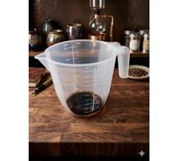 2L Clear Plastic Measuring Jug - Stackable, BPA-Free - Dual-Sided Metric & Imperial Markings - Drip-Free Spout - Durable, Dishwasher-Safe Jug for Baking, Cooking & Mixing