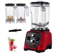 2L Commercial-Grade Blender, 1800W High-Speed Smoothie Maker, Juicer, Grinder & Ice Crusher, 6 Selectable Modes, 6-Blade Design, High Speed Blender for Sho One Machine + Slush + Brewed Tea +