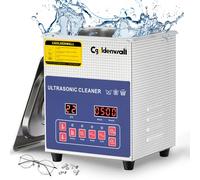 2L Digital Ultrasonic Cleaner 28/40khz Dual Frequency Degass 60W Powerful Cleaning 20-80℃ Heating&0-30 Min Timer for Jewellery/Watches/Eyeglasses/Metal Parts for Home/Labor/Commercial (2L)