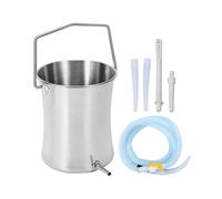 2l Health Stainless Steel Enema Bucket Suitable For Colon Cleansing Reusable Constipation Cleaning