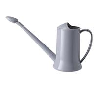 2L Indoor Watering Can With Removable Long Spout and Shower Head - Plastic Garden Can for Outdoor Plants, Flower, Bonsai in Grey