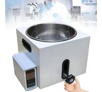 2L Lab Constant Temperature Water Oil Bath, Digital Water Bath, Intelligent Temperature Control, Handwheel-operated Lifting Design, Stainless Steel Inner Tank, for Medical Research And Biotechnology