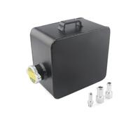 2L Litre Polished Alloy Header Expansion Water Tank & Cap WATER HEADER TANK Coolant Overflow Reservoir Kit Coolant Reservoir Water(Black)