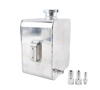 2L Litre Polished Alloy Header Expansion Water Tank & Cap WATER HEADER TANK Coolant Overflow Reservoir Kit Coolant Expansion Tank