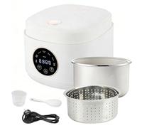 2L Low Sugar Rice Cooker, Low Carb Cooker with Steamer & Ceramic Inner Pot, 500W Smart Control Multifunction Rice Cooking, 24H Timer, 8H Keep Warm for Cook White/Brown Rice, Porridge, Soup