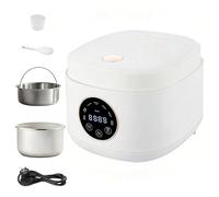 2L Low Sugar Rice Cooker with 304 Steamer, Small Low Carb Cooker with 24H Delay Timer & 8H Keep Warm, 7 Cooking Modes, Non-stick Ceramic pot, Detachable Lid, Suitable for 1-2 People