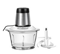 2L Meat Grinder Electric Multi Blender, Food Chopper Fruit & Vegetable Processor Meat Grinder with 4 bi-Level Blades for Meat Vegetable Fruit, 2 Speeds