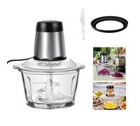 2L Meat Grinder Electric Multi Blender Mixer Food Processor Vegetable Chopper Meat Blender Food Grinder for Kitchen,2 Speeds,4 bi-Level Blades