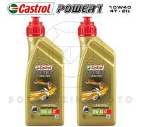 2L Motorcycle Engine Oil Castrol Power 1 Racing 10W40 Jaso MA2 Trizone 100% Lab