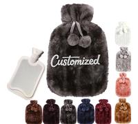2L Personalized Hot Water Bottle Custom with Digital Printing Picture Cover,Large Rubber Leakproof Hot Water Bottle，Warming Hand Bag Relieves Body Aches & Pains, Unique Cosy Nights & Gifts