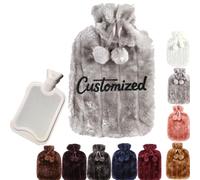 2L Personalized Hot Water Bottle Custom with Digital Printing Picture Cover,Large Rubber Leakproof Hot Water Bottle，Warming Hand Bag Relieves Body Aches & Pains, Unique Cosy Nights & Gifts