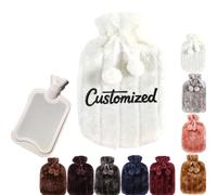 2L Personalized Hot Water Bottle Custom with Digital Printing Picture Cover,Large Rubber Leakproof Hot Water Bottle，Warming Hand Bag Relieves Body Aches & Pains, Unique Cosy Nights & Gifts