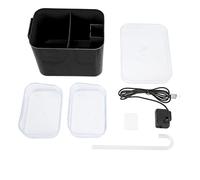 2L Pet Automatic Drinking Fountain, Cat Water Fountain with 4 - Stage Filtration System, Faucet - Style Flow for Indoor Outdoor Use, Includes 2 Bowls & Soft Cover (Black Jane Eyre [Faucet])