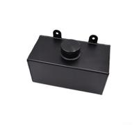 2L Polished Aluminium Coolant Expansion Bottle Anti-Foam Design Optimal Temperature Control (Black 2L)
