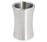 2L Silver Slim Wine Bucket, Stainless Steel Wine Bottle Cooler Chiller, Contemporary Double - Wall Ice Bucket for Bar Restaurant Home Use with Modern Design
