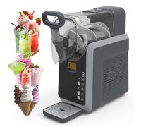 2L Slushie Machine, 150W Slush Machine Electric with 5 Options, Intelligent Touch Control, Automatic Cleaning, Professional Ice Drink Maker for Smoothies, Milkshakes, Beverage, Fruit Juice