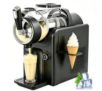 2L Soft Ice Cream Machine, Slushy Machine with 5 Preset Modes, No Ice Needed Self Cleaning Frozen Drink Maker for Parties, Cafes and Family Gatherings black