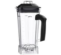 2L Square Blender Replacement Pitcher Cup, Compatible with Blendtec T5200 G5200, 68oz High-Speed Mixing Jar with Serrated Blade & Airtight Lid, Clear(1pcs)