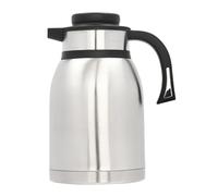 2L Stainless Steel Thermos Jug Round Double Walled Vacuum Insulated Coffee Pot for Coffee/Tea/Milk/Water/Hot Chocolate Thermal Insulation Coffee Pot W/V-Shape Spout