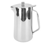 2L Stainless Steel Water Pitcher Heat & Cold Resistant Beverage Jug | 4.7x9.4in, Milk Frothing Cup, Serving Teapot
