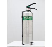 2L Stainless Water Mist Jewel Fire Extinguisher - 8A 25F C (8B) Kitemarked, 5-Year Warranty, Wall Bracket Included