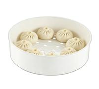 2L Steam Basket, 17x4x15.3cm Round Steaming Tray Insert with Draining Holes Universal Plastic Steamer Grid Stand for Smart Rice Cooker, Cooking, Pots