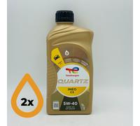 2L TotalEnergies Quartz INEO C3 5W-40 Total Engine Oil - 2 x 1 Litre
