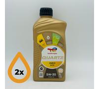 2L TotalEnergies Quartz INEO ECS 5W-30 Total Engine Oil - 2 x 1 Litres