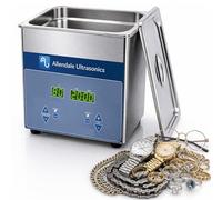 2L Ultrasonic Cleaner 50W with Heater & Digital Timer - Stainless Steel Ultrasonic Cleaning Machine for Jewellery, Watches, Rings & Bike Chain Cleaning