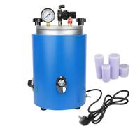 2L Wax Injection Machine, Wax Casting Machine with Pressure Gauge, Adjustable Temperature 30℃-110℃, Double Nozzle, Round Barrel Mold Casting Waxes Injector for Make Jewelry, Candles