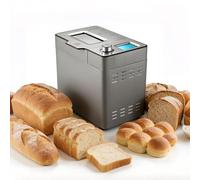 2lb Bread Maker Machine, Programmable Bread Machine, Stainless Steel, 25 Smart Programs & Custom Settings, Keep Warm for 1 H, for Gluten-Free, Sourdough, Pizza Dough