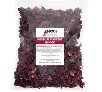 2lb Dried Whole Hibiscus Flowers and Petals Bulk, Flor de Jamaica