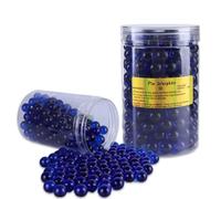 2LB Glass Pie Weights For Blind Baking Pie Crust Weights Baking Beans Non-porous Dust-free Humidity-proof & mold-free Reusable Beads Fit Pie Weight for 6-10 inch Pies (Blue)