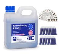 2LBS Blue Reusable Indicating Silica Gel Desiccant Beads Moisture Absorber Dehumidifier for 3D Printer, Filament, Electronic,Flower,Clothes,Painting,Jewelry