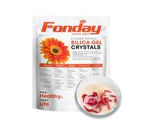 2LBS Fonday Silica Gel Flower Drying Crystals for Wedding Bouquet Preservation Color Indicating Reusable Bead Size less than 1mm