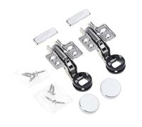 2lots Double Hydraulic Hinges for Glass Cabinet Door Smooth Quiet Closures Rusts Proof Steels Secure Mounting Hydraulic Glass Quiet Close Steel Construction Smooth Closing Buffer Mechanism Easy Parts