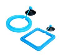 2lots Durability Silicones Feeding Frames Practical Round Floating Food
