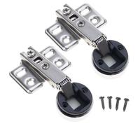 2lots Hydraulic Hinges for Glass Cabinet Door Quiet Noise Without Operations Durability Cold Rolled Steels Universals Glass Door Hinges