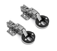 2lots Hydraulic Hinges for Glass Cabinet Door Quiet Noise Without Operations Durability Cold Rolled Steels Universals Glass Door Hinges
