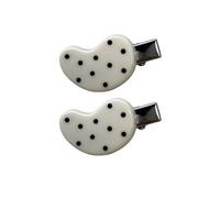 2Lots Simple Dot Hairpins Minimalists Makeup Border Decorative Hair Clip Women Duckbills Barrettes Versatiles Hearwear Hair Accessories
