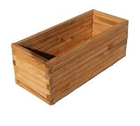 2m/1.8m/1.4m/1.2m/1m/90cm/70cm Pine Wood Trough Planter with Feet | 4 Colours | Premium Construction | Weather Resistant | Flatpacked | Easy To Assemble (Natural, L120cm x W42cm x H38cm)