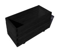 2m/1.8m/1.4m/1.2m/1m/90cm/70cm Pine Wood Trough Planter with Feet | 4 Colours | Premium Construction | Weather Resistant | Flatpacked | Easy To Assemble (Black, L120cm x W42cm x H38cm)