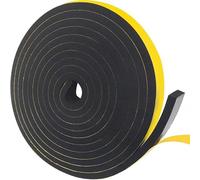 2M/10M Self-Adhesive Rubber Foam Seal Strip - EVA Black Anti-Collision Gasket, Width 10-30mm, Thickness 2-20mm(3mm x 15mm x 10m)