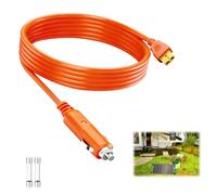 2M 12V/24V Car Charger Cigarette Lighter 14AWG to XT60 Charging Cable Compatible with BLUETTI Station EB55/AC2A for Anker 757/767 and SOLIX C300/C1000 and EcoFlow Delta 2 Solar Generator Orange 6.6FT