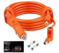 2M 12V-24V Car Cigarette Lighter DC7909/8020 14AWG DC 8mm Charging Cord, Compatible with BLUETTI EB3A/EB70/EB70S Jackery Explorer 1000 V2/500/300/240 Portable Generator with 2 Replaceable Fuses