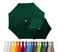 2m 2.15m 2.5m 2.7m 3.0m 4.0m Replacement Parasol Canopy for 6/8 Arms, Waterproof Outdoor Garden Parasol Fabric Cover, UV Protection Sun Shade Replacement Top Only(Dark Green,6-RIBS-7.1FT/2.15m)
